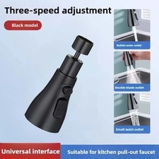 360  Swivel Kitchen Tap Head Faucet Extender Water Saving Sink Spray Aerator 