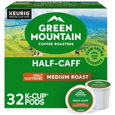Green Mountain Coffee Roasters Half Caff, Single-Serve Keurig K-Cup Pods, Medium