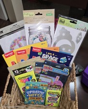 Kids Craft Bundle   Coloring Books, Stickers, Crayons, Pencils  Magnets