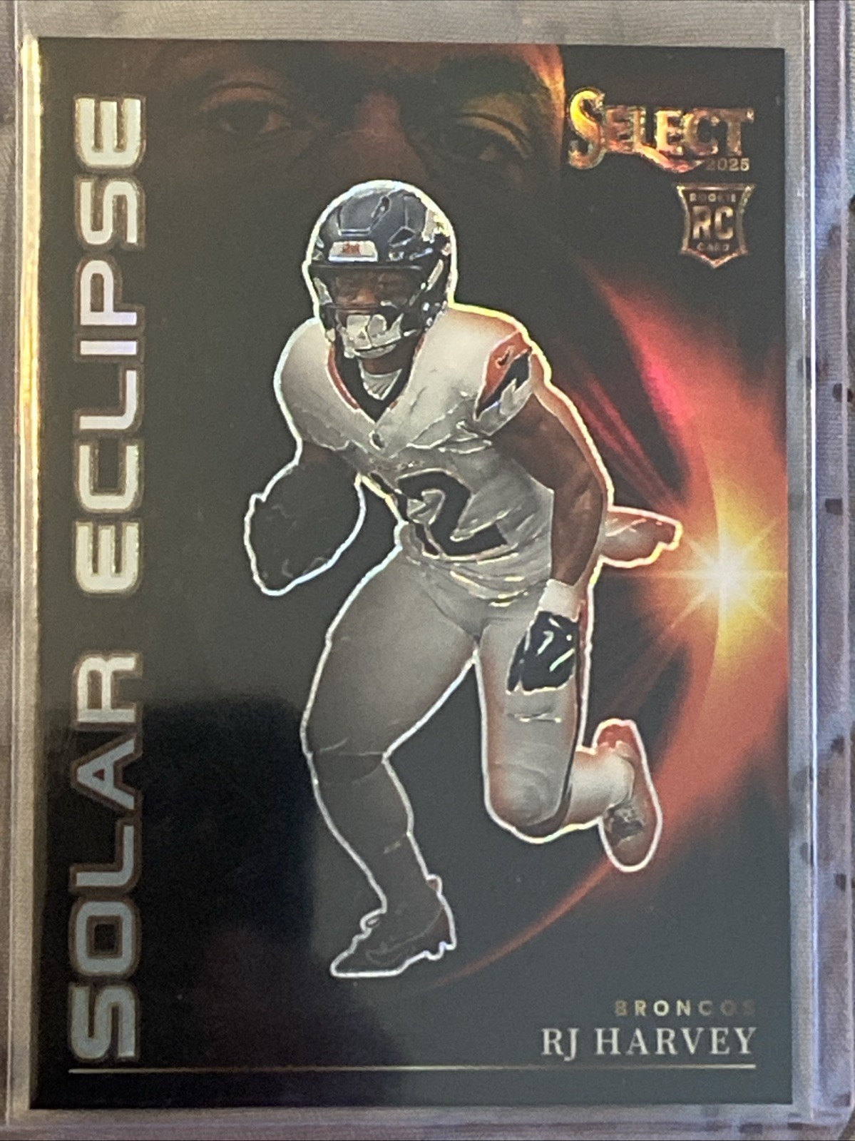 2025 Select Football RJ Harvey Solar Eclipse Case Hit #22 RC
