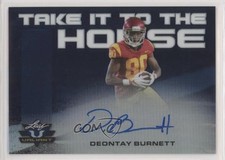 2018 Leaf Valiant Take it to the House Navy 4/25 Deontay Burnett Auto 0if9