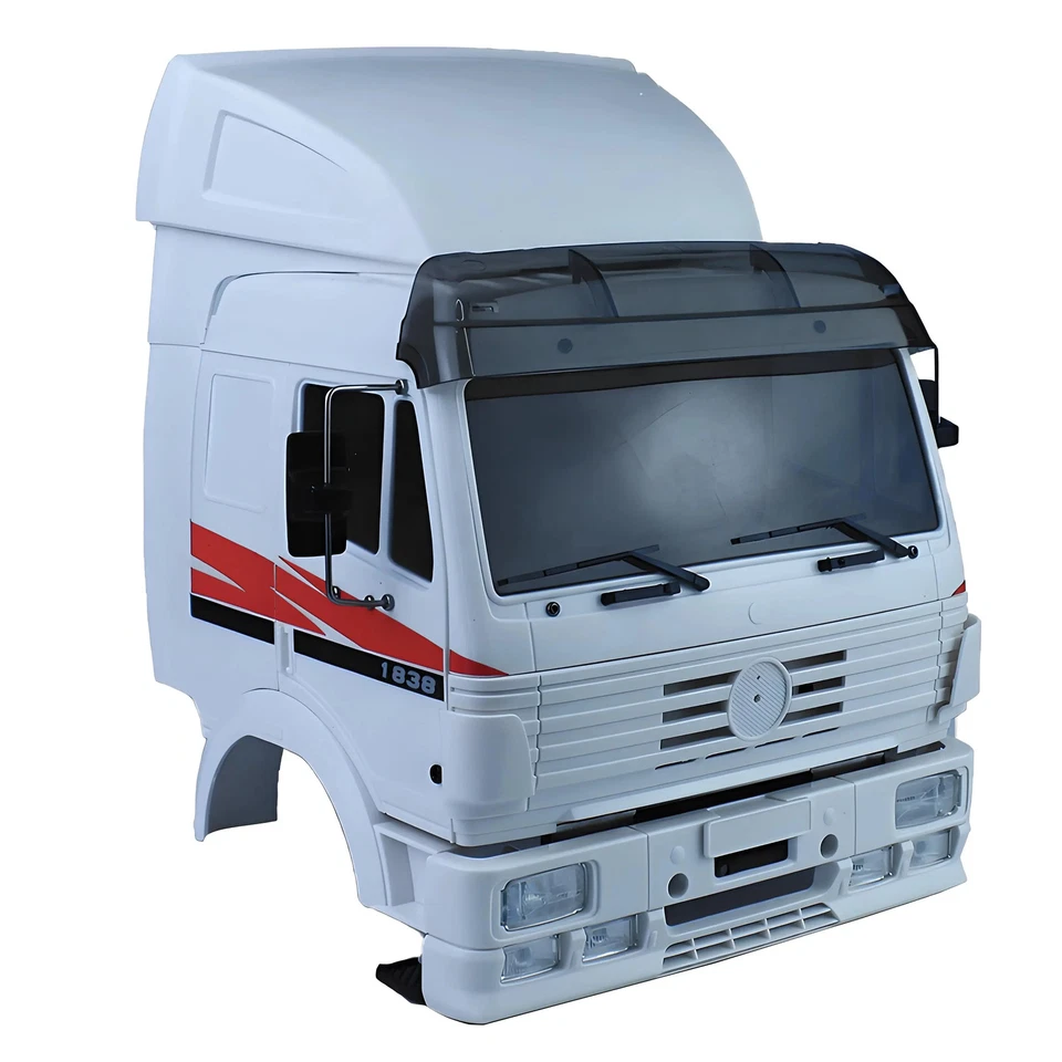 Cab Body Shell Applicable 1/14 Tamiya RC Truck BENZ 1838 ACTROS AROCS Car - Image 3 of 4