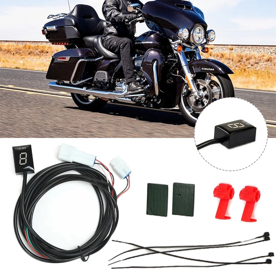Motorrad Ganganzeige Rot LED Anzeige- für Yamaha Fz6 Fz1 YZF-R6/R1 Mt01 Xj6 Xjr - Bild 4 von 4