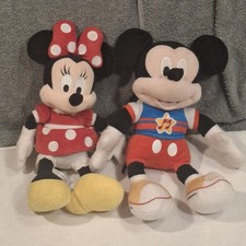 Plush Minnie Mouse  Plush Mickey Mouse Pair.