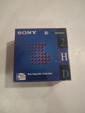 Sony Micro 3.5" Floppy Disc IBM Formatted Double Sided 10MFD-2HD 10 Pack Sealed