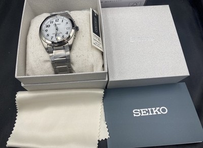 SEIKO Selection SBTM223 Titanium Radio Solar White Dial Men's NEW Japan Watch