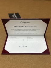 BLANK 911058 Cartier Ring Jewelry Certificate...