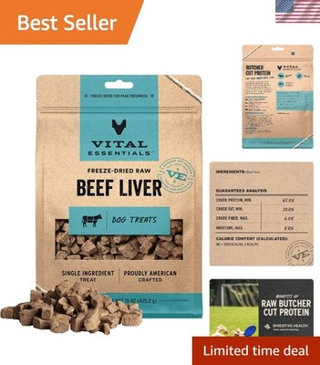 Freeze Dried Dog Treats | Beef Liver, Single Ingredient |  Quality | Grain Fr...