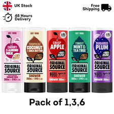 Original Source Shower Gel 250ml Plum Coconut Apple Mint Cherry Almond