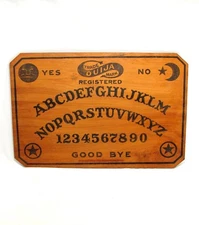 Antique William Fuld 1919 Ouija Board Wood Small 18 X 12 Vintage Wooden