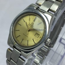 Omega Geneve Automatico 766 0805 Quadrante Oro 566 0067 Orologio Vintage Donna
