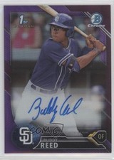 2016 Bowman Draft Chrome Pick Purple Refractor /250 Buddy Reed #CDA-BRE Auto 0x1