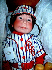  LEE MIDDLETON 22 INCH CLOTH & VINYL "BUBBA BATBOY" W/ACCESSORIES, BOX & COA