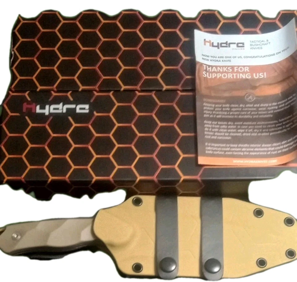 Hoja Hydra Phobos Sleipner HK-16-BR Funda Kydex Mango G10 Foto 3 de 4