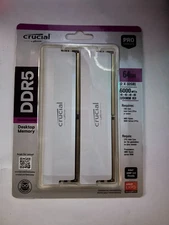 CRUCIAL OVERCLOCKING DDR5 RAM 64 GB 6000 MT/s ( 2 x 32GB )  (White)