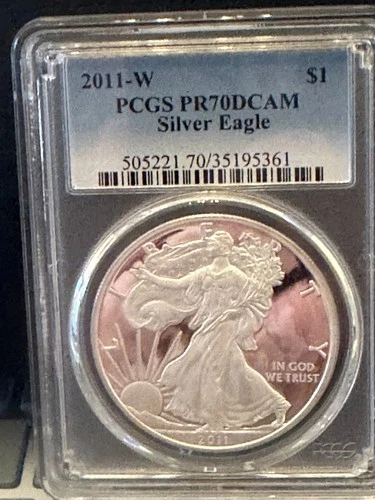 2011 W $1 American Silver Eagle Proof PCGS PR 70 DCAM