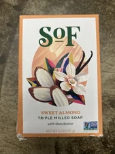South of France Sweet Almond Triple Milled Bar Soap W/ Shea Butter, 6 Oz.