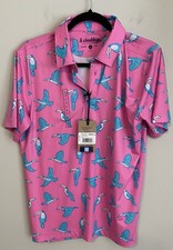 Chubbies Shirt Men's Small The Toucan Do It Performance Golf Polo 2.0 New Tags