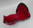 Sonia Messer Victorian Red Velvet Tete A Tete Chair Dollhouse Miniature 1:12 — photo 9
