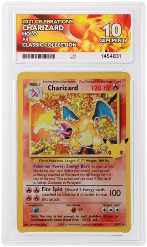 ACE 10 Charizard 4/102 Celebrations Gem Mint Pokemon
