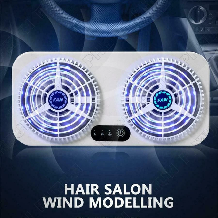 US Car Air Circulation Smoke Exhaust Ventilation Cooling Fan Cooler USB Charging Foto 3 de 4