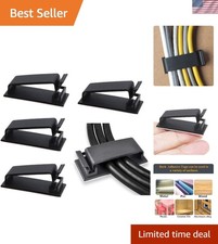 Compact 50-Pack Cable Organizers - Effortless Wire Management for Home Office
