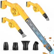 Leaf Blower Cordless for Dewalt 20V Max Battery Powered (No Battery) with 4 Nozz