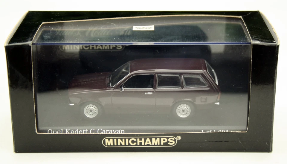 Opel Kadett C Caravan Anno 1973-1977, Borgogna, Minichamps In M. 1:43, OVP - Immagine 4 di 4