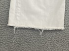 Reformation Jeans Mid-Rise Crop Flare Raw Hem Size 29 White Button-Fly Coastal — photo 6