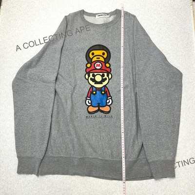 A BATHING APE BAPE x Nintendo SUPER MARIO Baby Milo Crewneck