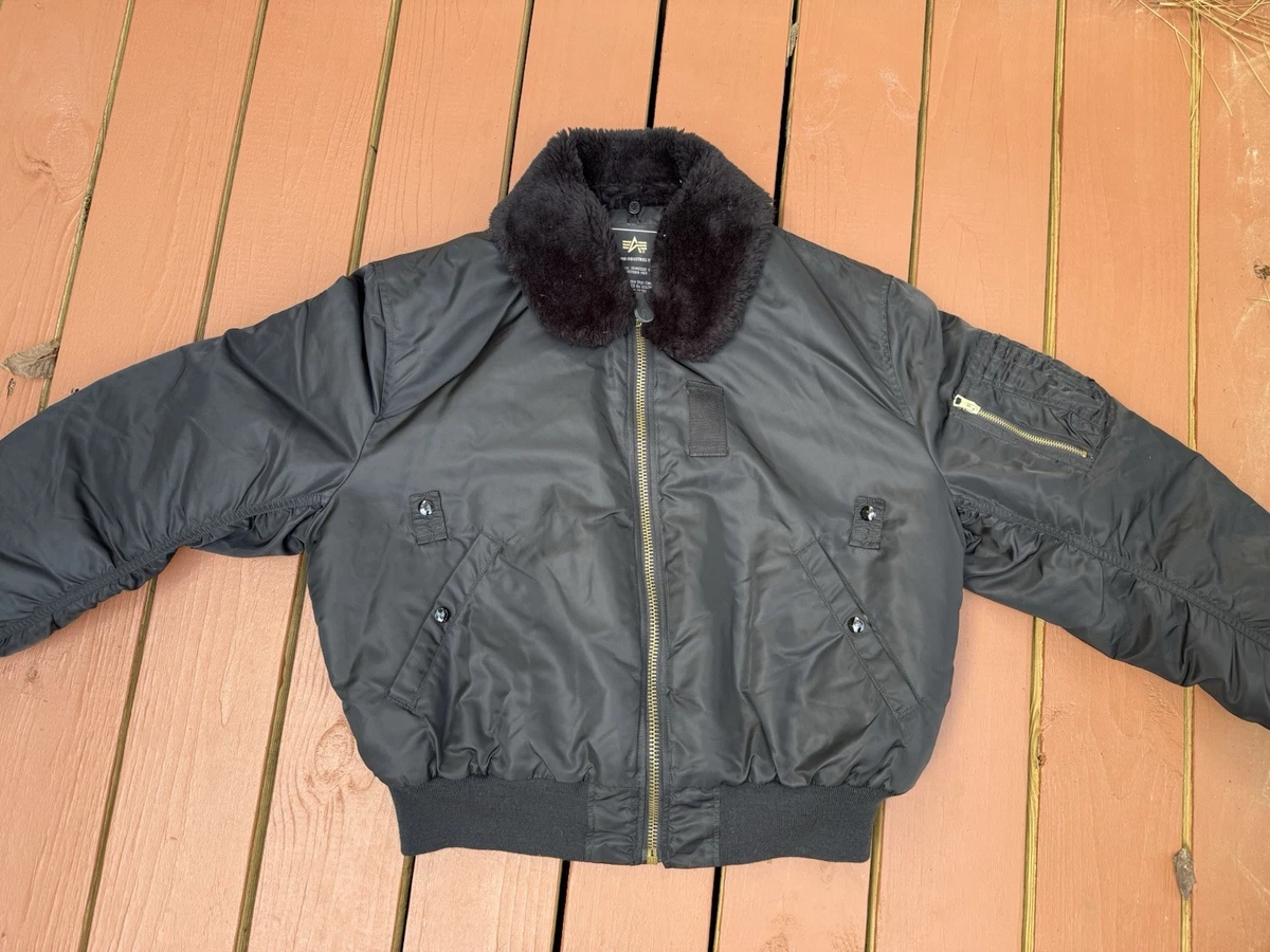 ジャケット・アウター 90s USA B-15 flight jacket black vintage The Vintage Nylon B-15 Jacket is available at US Wings!