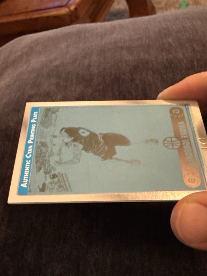 1/1…🔥🔥🔥2006-07 Topps Chrome Andre Iguodala Printing Plate Cyan Framed - Image 2 of 4