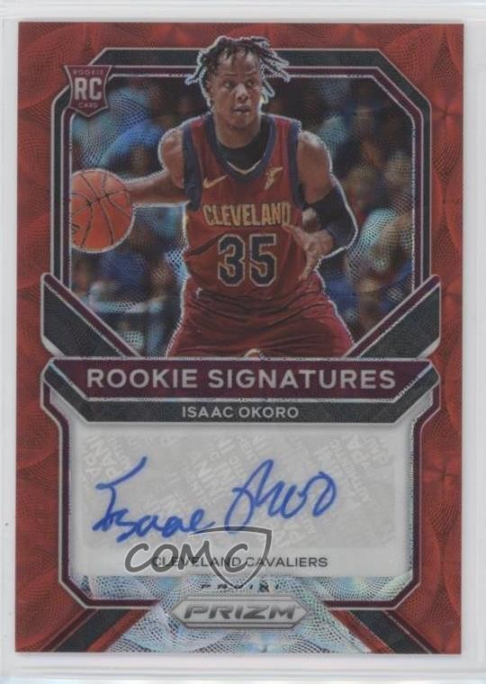2020-21 Panini Prizm Rookie Signatures Choice Isaac Okoro #RS-IOK Auto RC 0l1