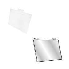 DBM IMPORTS Set of 12 Pc 5-1/2''H x 7''W Clear Acrylic Slatwall Lucite Frame