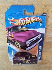 Hot Wheels '56 Ford F-100. Purple; 2011 Heat Fleet Series 3/10