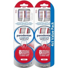 Complete Protection Soft Toothbrush for Healthy Gums and Strong Teeth - 2 x 2