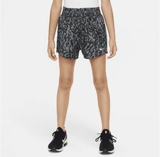 Nike Kids Animal Print Shorts Dri-Fit Athletic Shorts Grey Size Medium