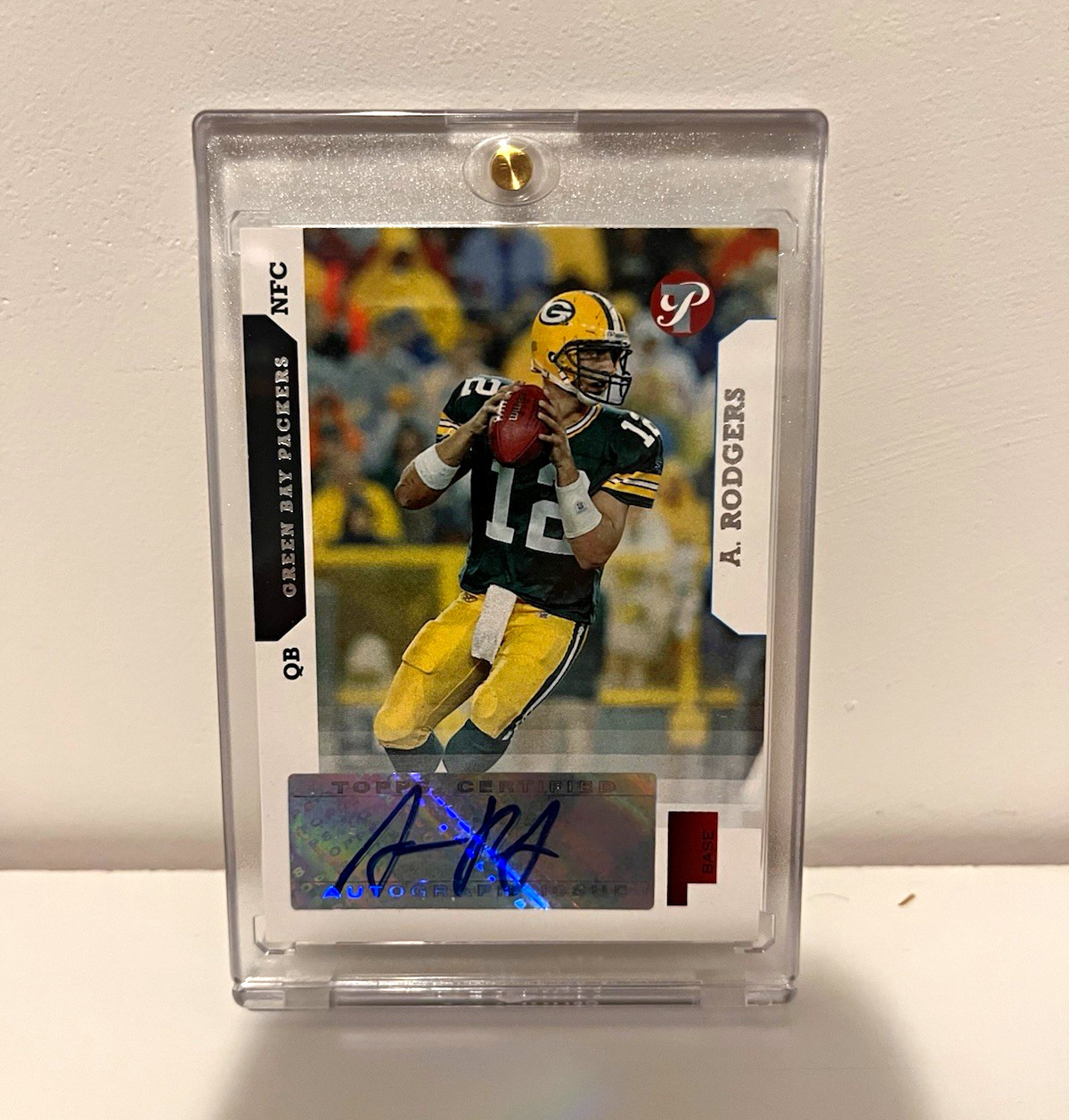 Topps 2005 Pristine Aaron Rodgers Rookie Auto Base /100 Green Bay Packers #146
