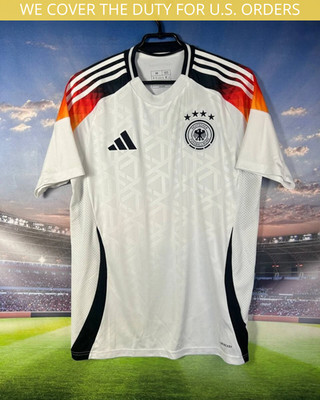 Germany Team Jersey Home Football Soccer Shirt 2024 Adidas White Men Size M