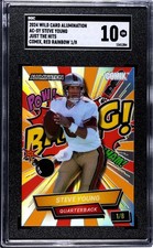 Wild Card Alumination Just The Hits Comix Steve Young Red Rainbow 1/8 SGC 10