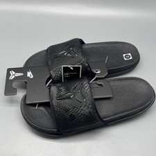  NEW Men NIKE Kobe Off Court Slides BLACK / BLACK IF2870 001   