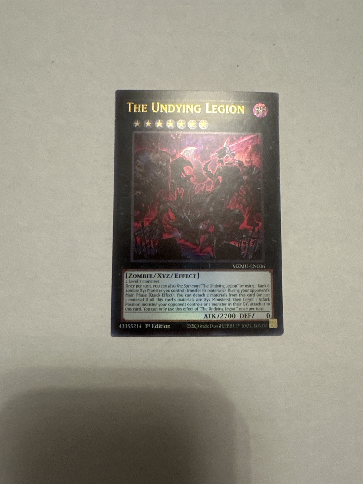 The Undying Legion Ultra Rare MZMU-EN006 NM Maze of Muertos