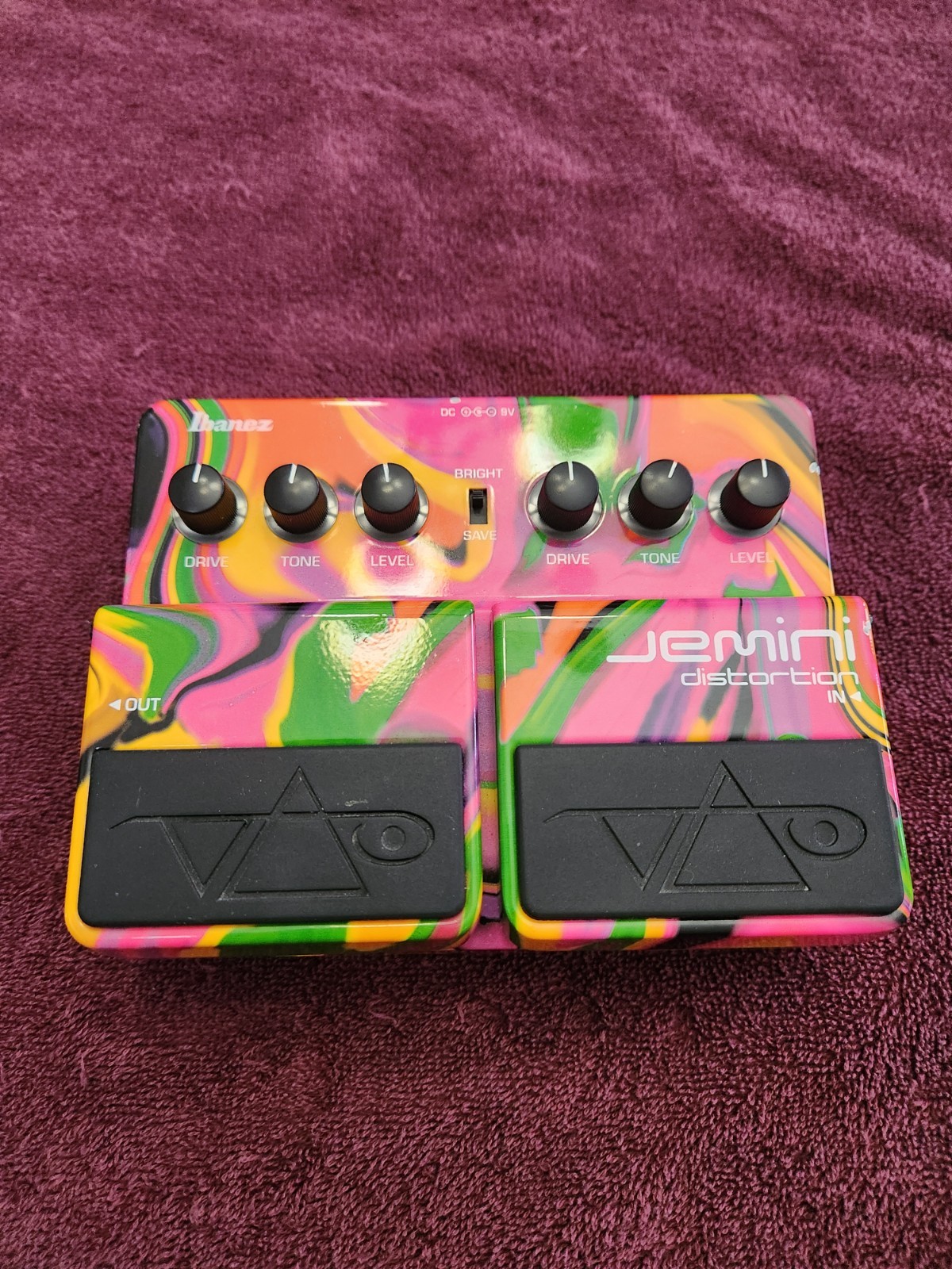 Ibanez Jemini Distortion Guitar Effects Pedal Steve Vai.