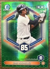 2026 Bowman Cris Rodriguez #BTP-85 Scouts Top 100 Chrome Green Refractor /99