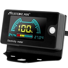 Battery Monitor Golf Cart Battery Meter 12V 24V 48V 60V 72V 84V Digital Multi...