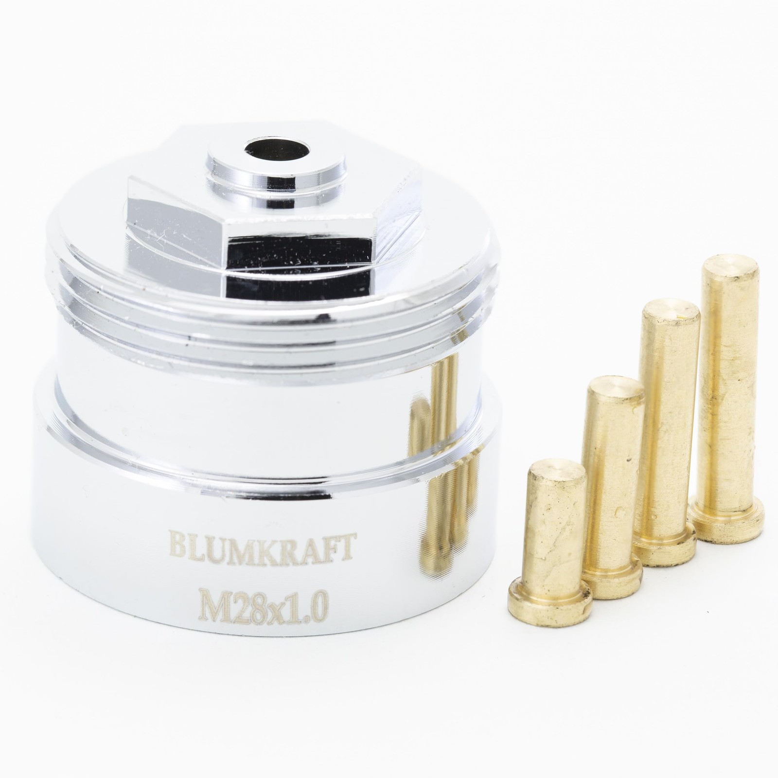 BLUMKRAFT Adattatore in metallo per radiatori M28 x1.0 - M30x1.5 (J7j)