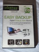 Clickfree Easy Backup Digital Photo  Video Backup 5 DVD Set New