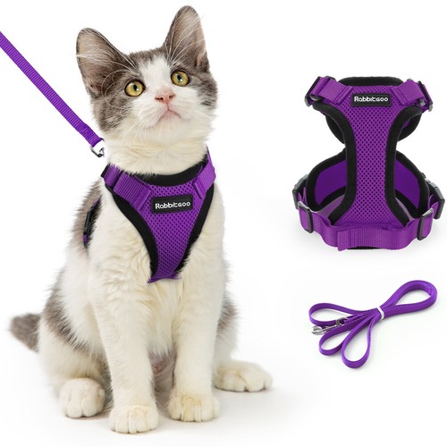Rabbitgoo Cat Pet Harness Escape proof Small Dog Vest Adjustable and 59
