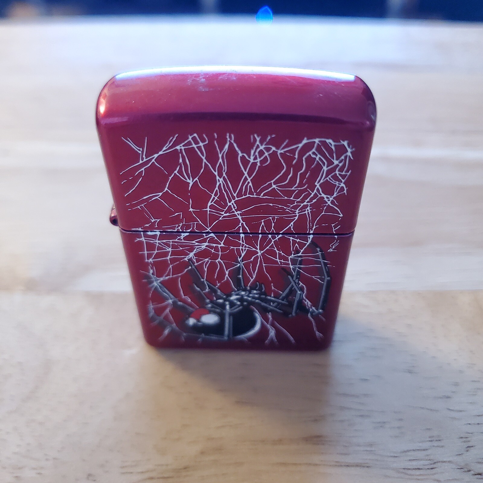 Zippo Lighter Engraved Black Widow Spider eBay