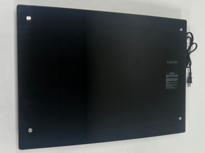 Klarstein Bornholm Black Curved Glass Panel Heater with Remote